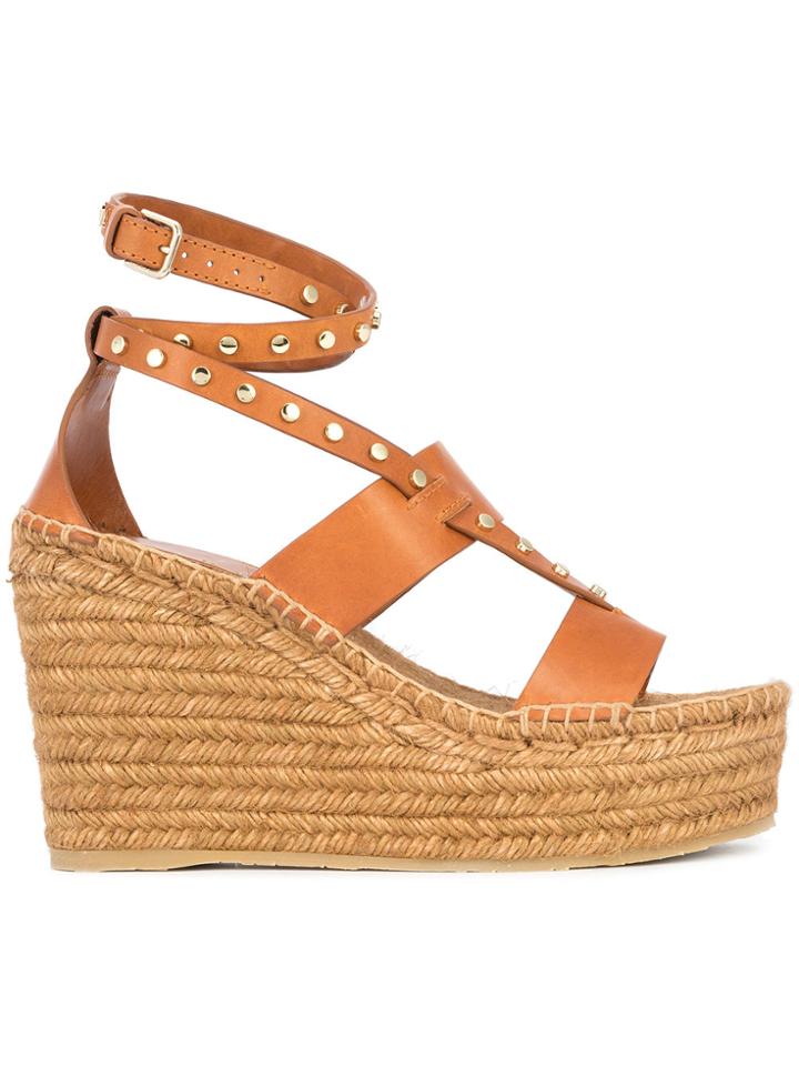 Jimmy Choo Danica 110 Wedges - Brown