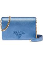 Prada Chain Strap Mini Bag - Blue