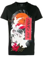 Balmain Wave-print T-shirt - Black
