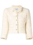 Chanel Pre-owned 1990 Tweed Jacket - Neutrals