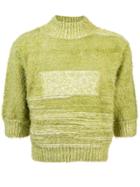 Chin Mens Furry Jumper - Green