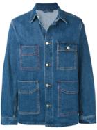 Ps Paul Smith 'vintage Stretch' Denim Chore Jacket - Blue