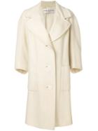 Balmain Vintage 1956 Loose Fit Coat - Nude & Neutrals