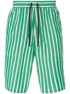 Ami Alexandre Mattiussi Elasticated Waist Bermuda Shorts - Green
