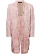 Yohji Yamamoto Vintage Open Tweed Coat - Nude & Neutrals