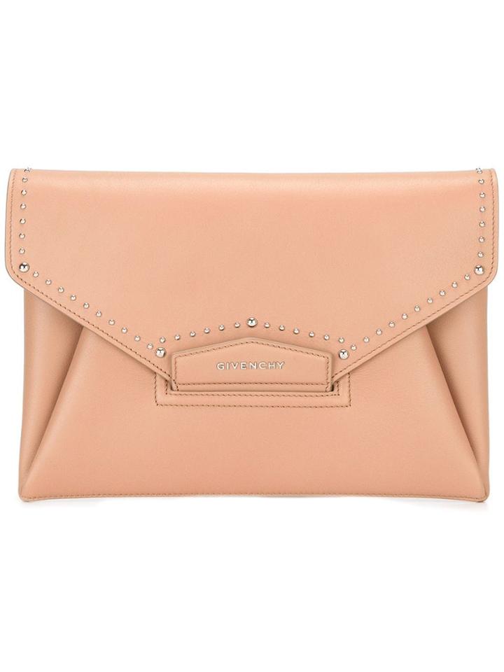 Givenchy Medium 'antigona' Clutch Bag - Nude & Neutrals