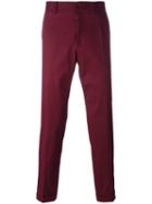Dolce & Gabbana Classic Chinos, Men's, Size: 50, Red, Cotton/spandex/elastane