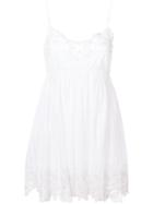 P.a.r.o.s.h. Lace Detail Mini Dress, Women's, Size: Medium, White, Cotton/polyester