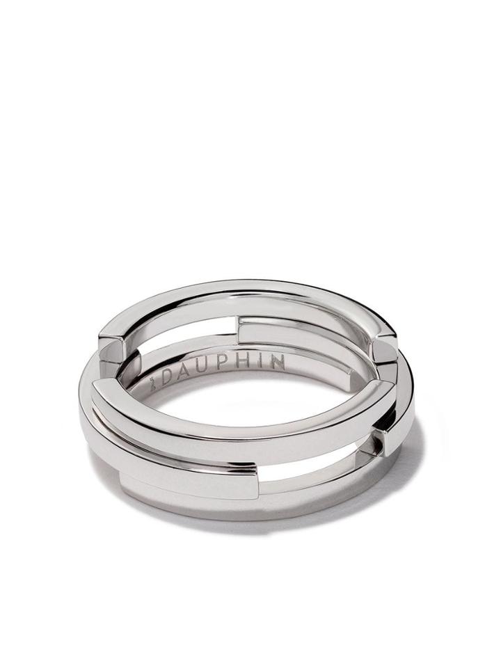 Maison Dauphin 18kt White Gold C3v Volume Ring