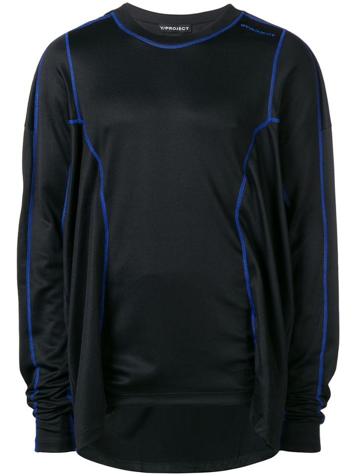 Y / Project Boxy Longsleeved T-shirt - Black