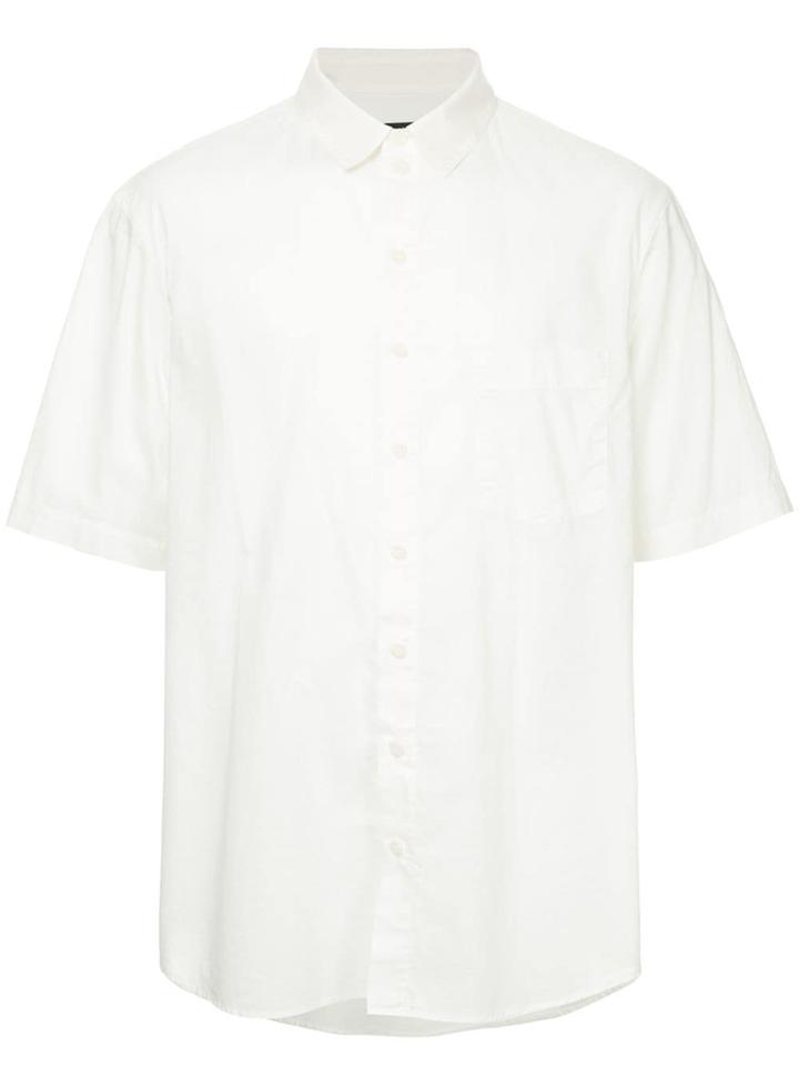 Bassike Short Sleeve Beach Shirt - White
