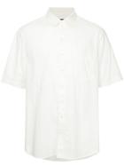 Bassike Short Sleeve Beach Shirt - White