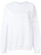 Gcds Branded Sweatshirt, Women's, Size: Xl, White, Cotton