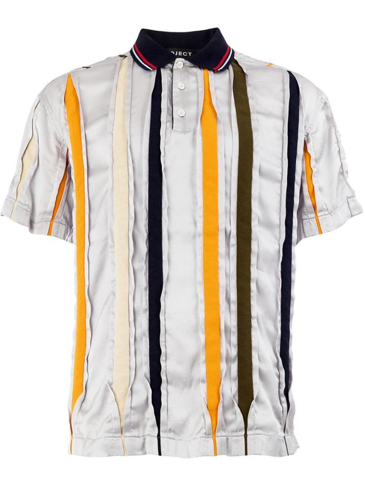 Y / Project Short Sleeve Polo Shirt - Grey