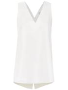 Mara Mac Cross Back Top - White