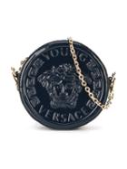 Young Versace Round Medusa Shoulder Bag, Girl's, Blue