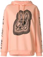 Mcq Alexander Mcqueen Bunny Printed Hoodie - Yellow & Orange