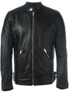 Diesel Panelled Zip Up Jacket - Black