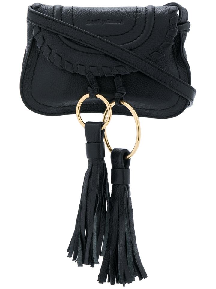 See By Chloé Mini Tassel Shoulder Bag - Black
