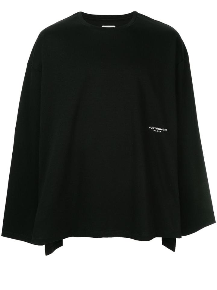 Wooyoungmi Oversized Logo Sweatshirt - Black