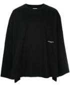 Wooyoungmi Oversized Logo Sweatshirt - Black