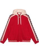 Gucci Technical Jersey Bomber Jacket - Red