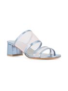 Maryam Nassir Zadeh Sheer Mesh Panel Sandals - Blue