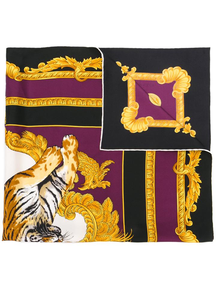 Versace Tiger Print Foulard - Multicolour
