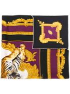 Versace Tiger Print Foulard - Multicolour