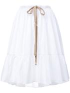 Fendi Tiered Skirt - White