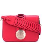 Salvatore Ferragamo Cut Out Shoulder Bag - Red