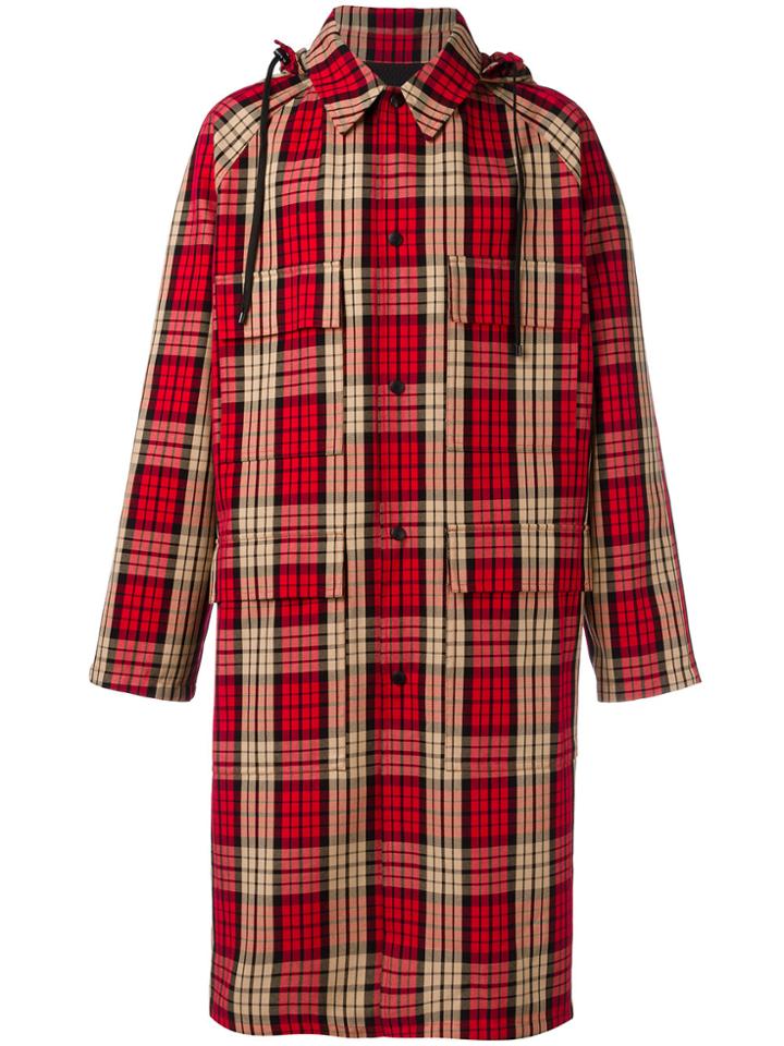 Ami Alexandre Mattiussi Long Wind Breaker - Red