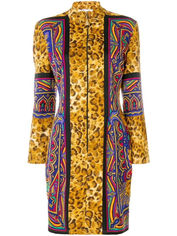 Versus Pre-owned Leopard Print Mini Dress - Multicolour