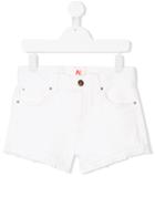 American Outfitters Kids Classic Denim Shorts - White