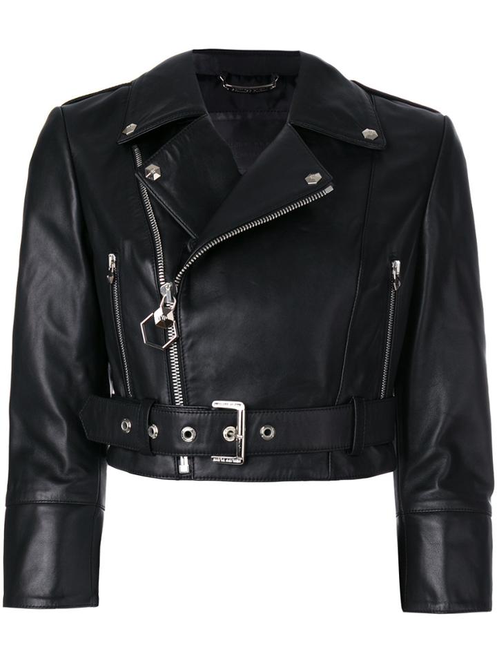 Philipp Plein Carolyne Flynn Biker Jacket - Black