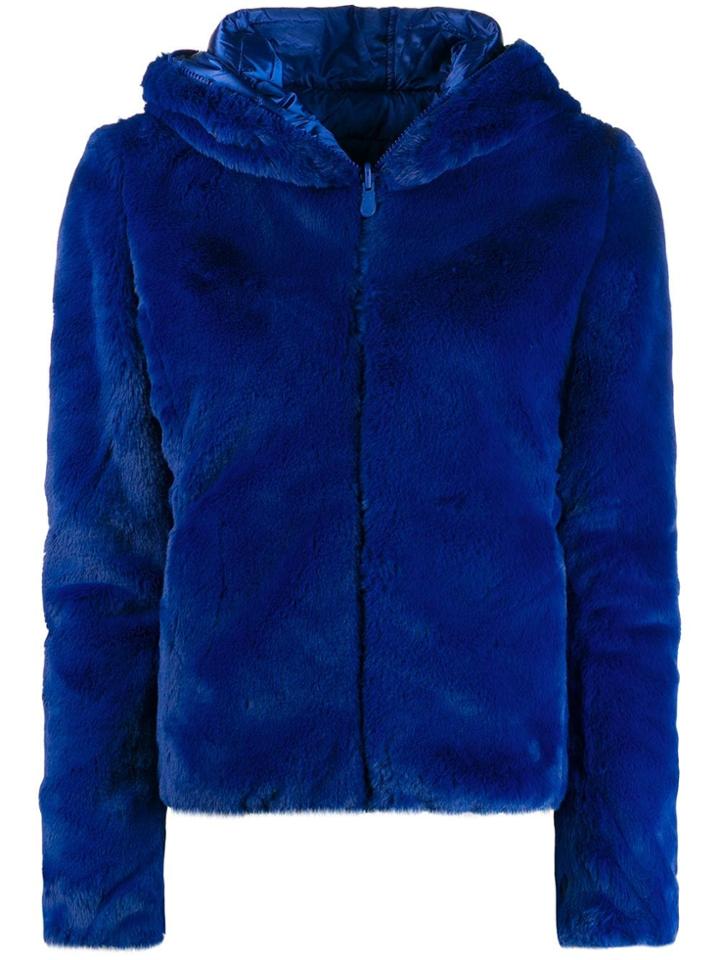 Save The Duck Fury9 Reversible Faux-fur Jacket - Blue
