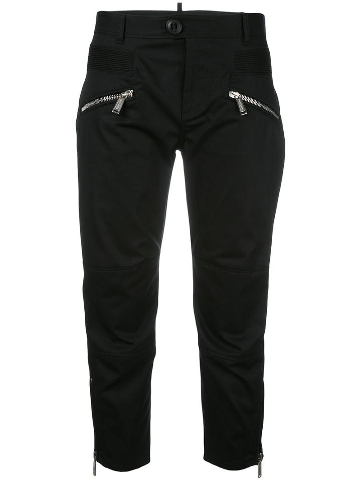 Dsquared2 - Icon Trousers - Women - Cotton - 38, Black, Cotton
