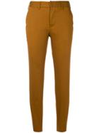 Pt01 Slim-fit Cropped Trousers - Brown