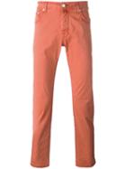 Jacob Cohen Slim Fit Jeans, Men's, Size: 32, Yellow/orange, Cotton/spandex/elastane