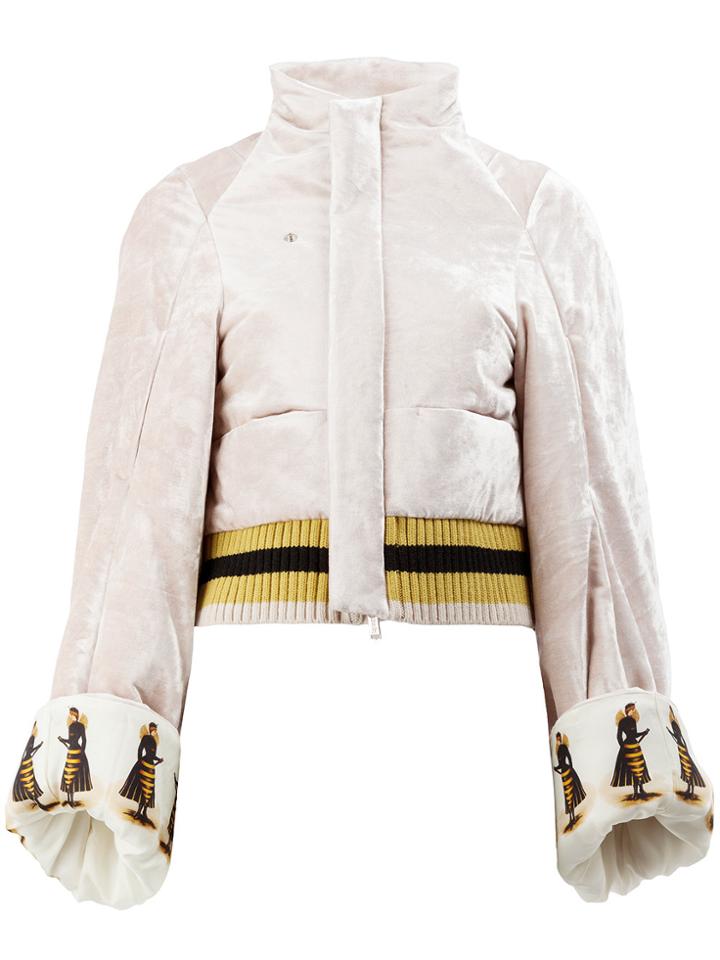 Undercover Queen Bee Printed Bomber Jacket - Pink & Purple