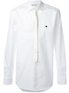 Neil Barrett Tie Shirt, Men's, Size: 42, White, Cotton