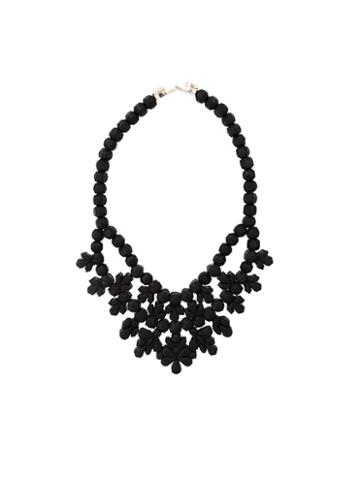 Ek Thongprasert Beaded Necklace, Women's, Black, Silicone