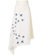 Jw Anderson Embroidered Detail Skirt - White