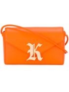 Christopher Kane Gothic K Devine Bag, Women's, Yellow/orange, Leather