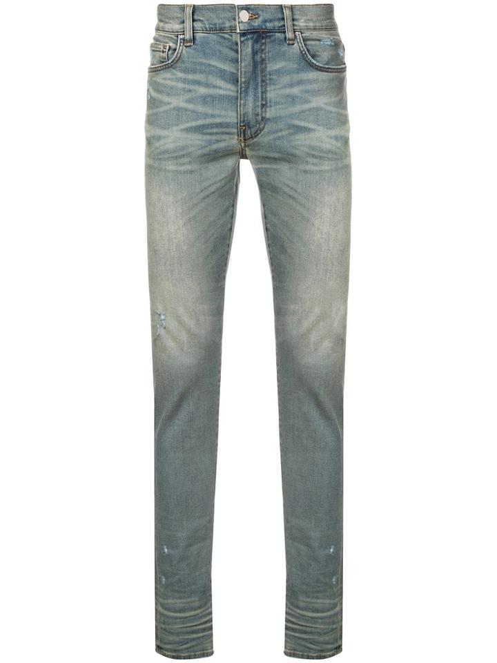 Amiri Long Straight-leg Jeans - Blue