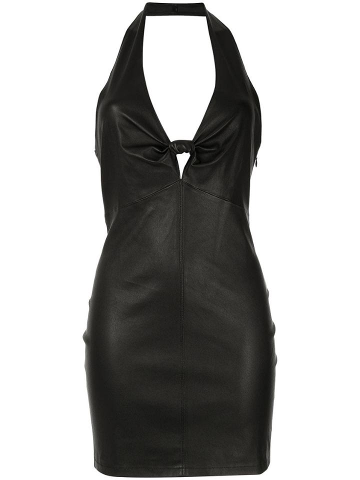 T By Alexander Wang Stretch Halter Dress - Black