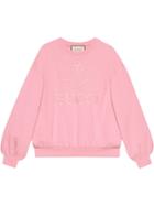 Gucci Oversize Sweatshirt With Gucci Tennis - Pink