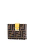 Fendi Small Ff Logo Wallet - Brown