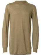 Rick Owens Crew Neck Sweater - Nude & Neutrals