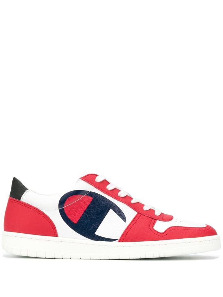 Champion Contrast Logo Sneakers - White